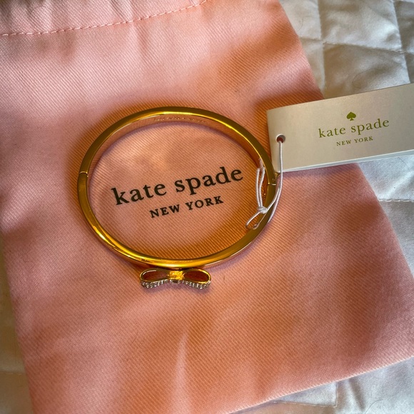 kate spade Jewelry - 💝 Kate Spade Rose Gold Bangle Bracelet with Bow NWT